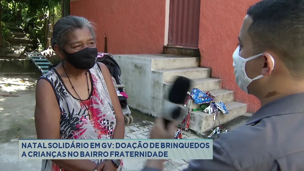 Natal solidário em Gov. Valadares: doação de brinquedos a crianças no bairro fraternidade