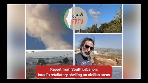 "Israeli" shells almost hit FPTV team during attacks on civilians in south Lebanon
