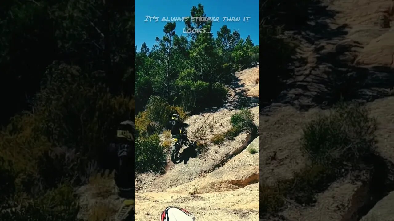 Tricky hill climb on the Husqvarna 250 2 stroke #dirtbike #offroad #singletrack #enduro #bikelife