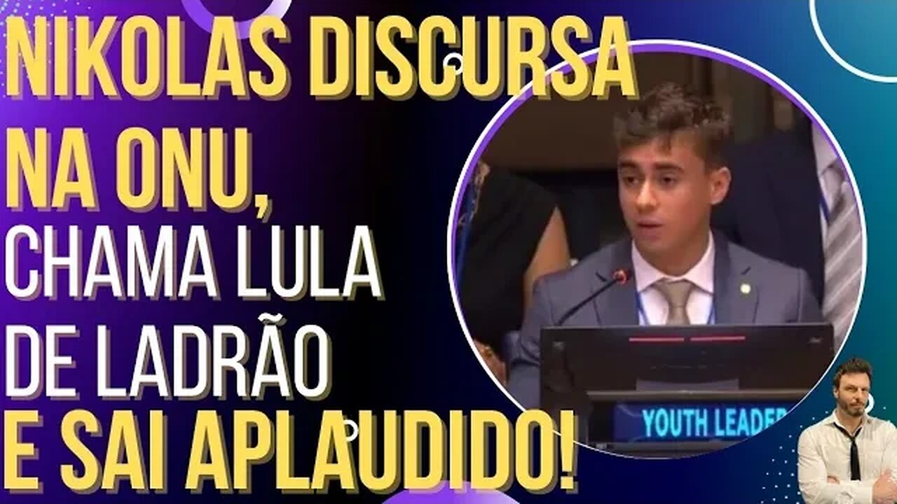 SENSACIONAL: Nikolas fala na ONU, detona Lula, STF e Greta e sai aplaudido!