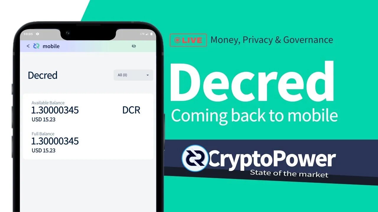 Decred is coming back to mobile - state of the market