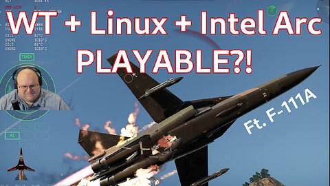 Does WT work on Linux + Intel Arc? Ft. F-111A [War Thunder Gameplay]