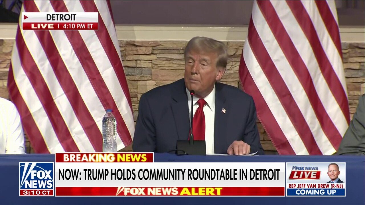 Trump Holds Community Roundtable In Detroit