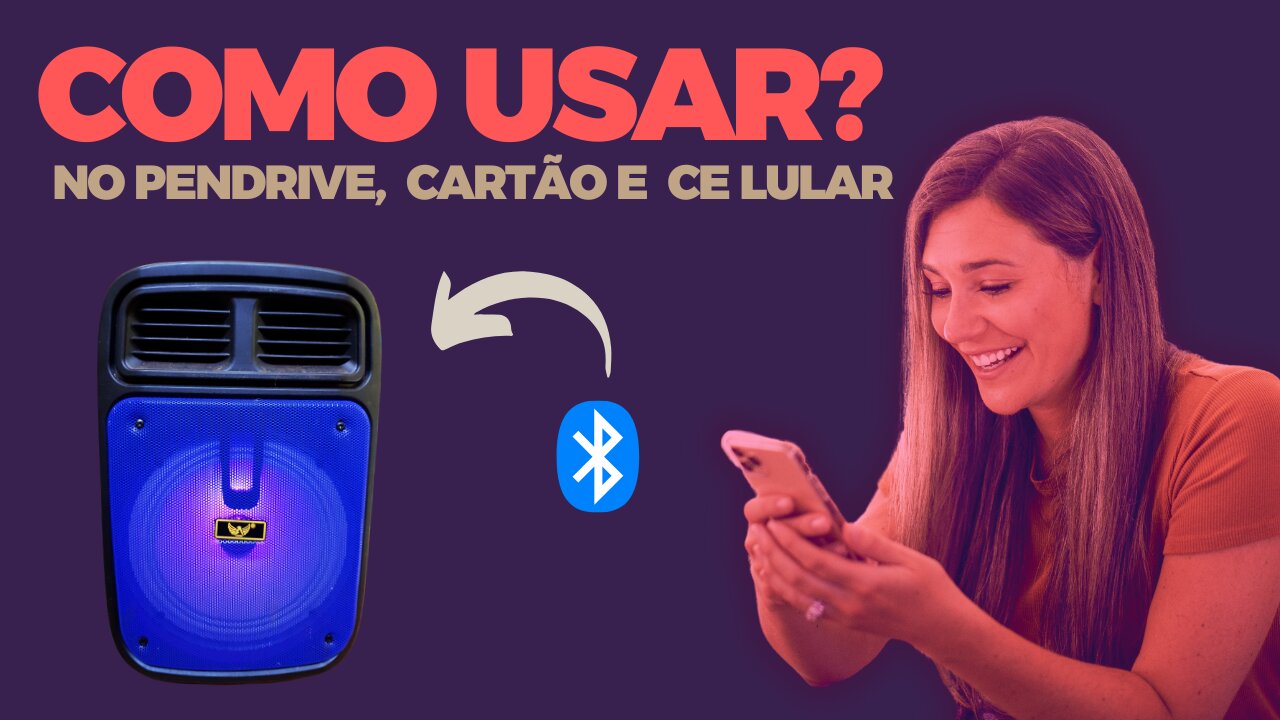 Como Configuar a caixa de som bluetooth no celular atomex am 838