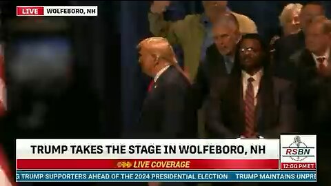 Trump takes the stage in Wolfeboro, NH