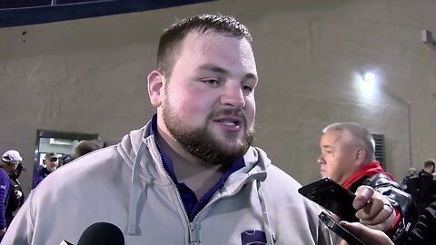 Kansas State Football | Cooper Beebe Postgame Interview | K-State 31, Kansas 27