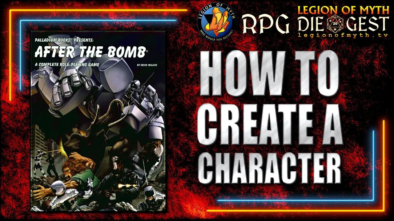 [95-1.2] - Palladium Books AFTER THE BOMB - Character creation process - [Part 2]