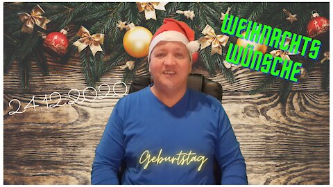 Weihnachtsgrüße und Geburtstag