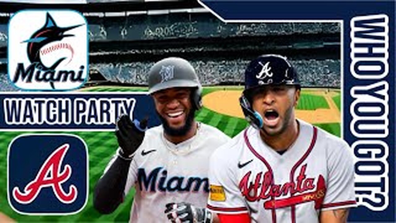 Miami Marlins vs Atlanta Braves | Live Play by Play & Reaction Stream 3D Sim | MLB 2024 Game 108