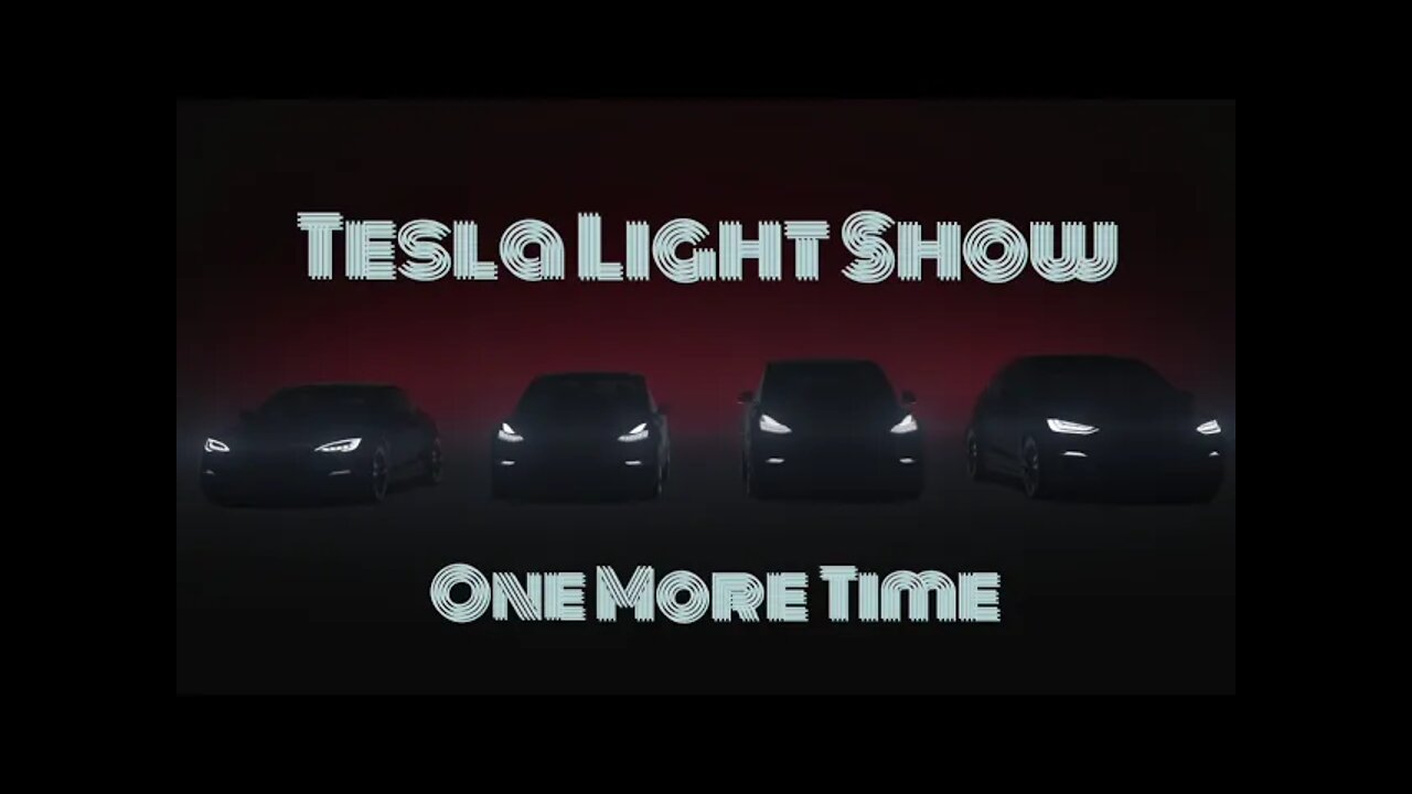 Tesla Model Y Light Show - One More Time - Daft Punk