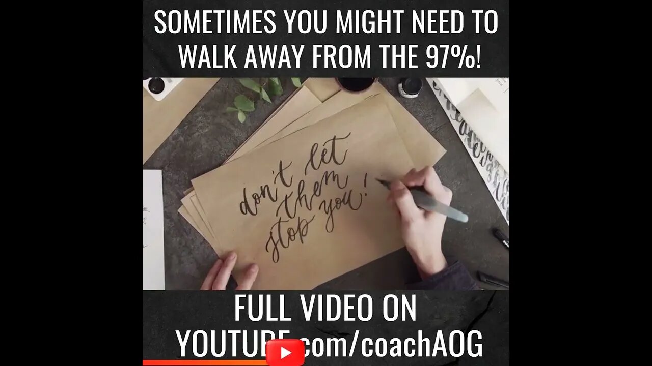 #shorts #coachaog #JimRohn Walk Away From The 97 Percent