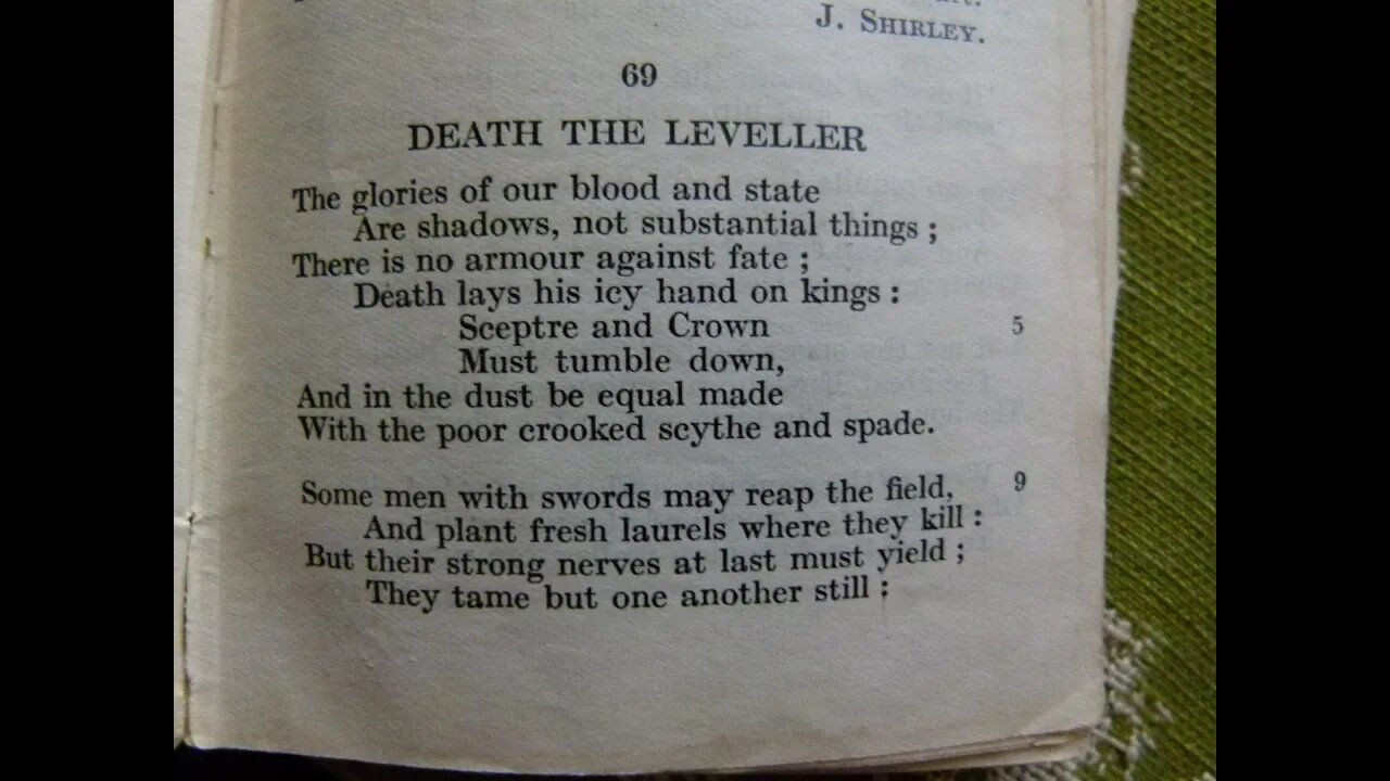 Death the Leveller - J. Shirley