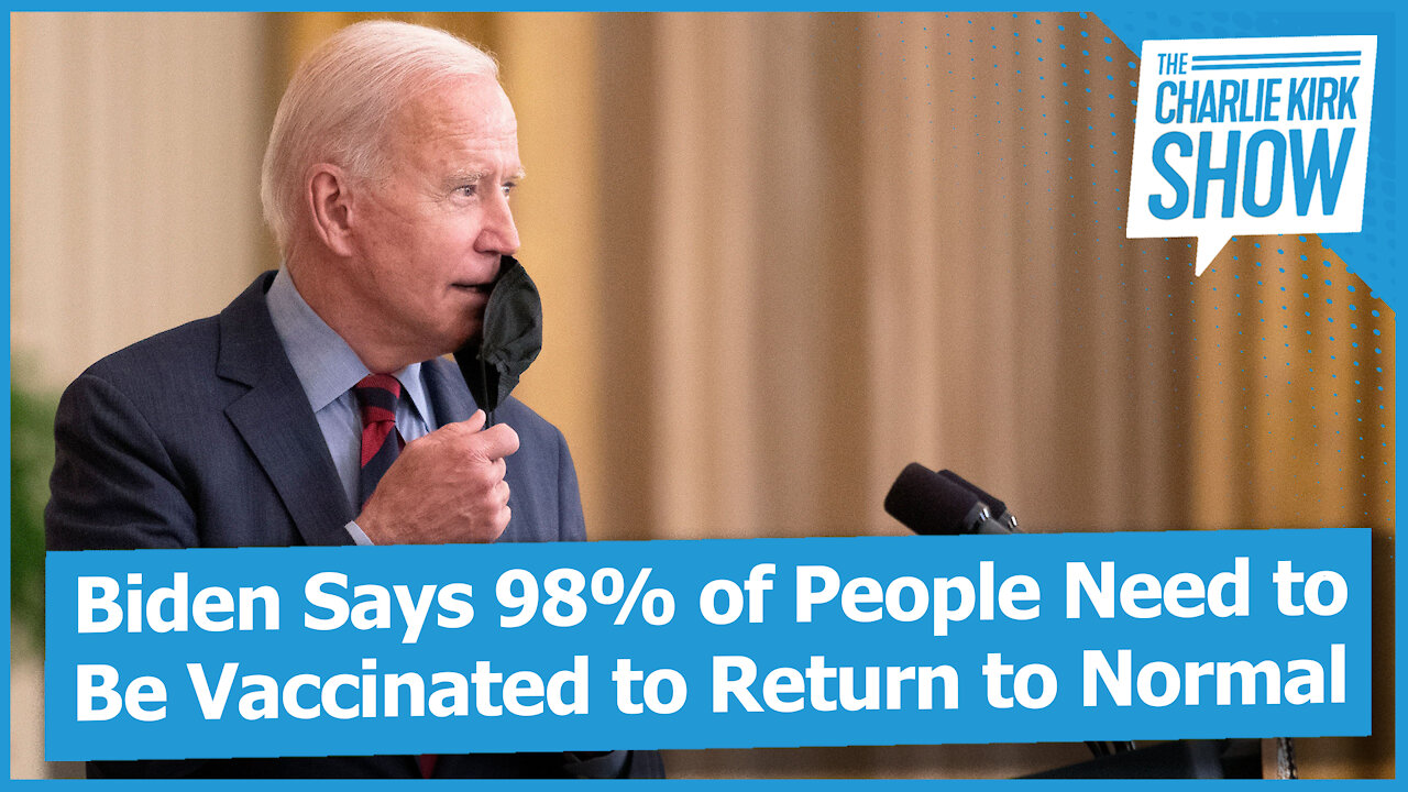 Biden Says 98% of People Need to Be Vaccinated to Return to Normal