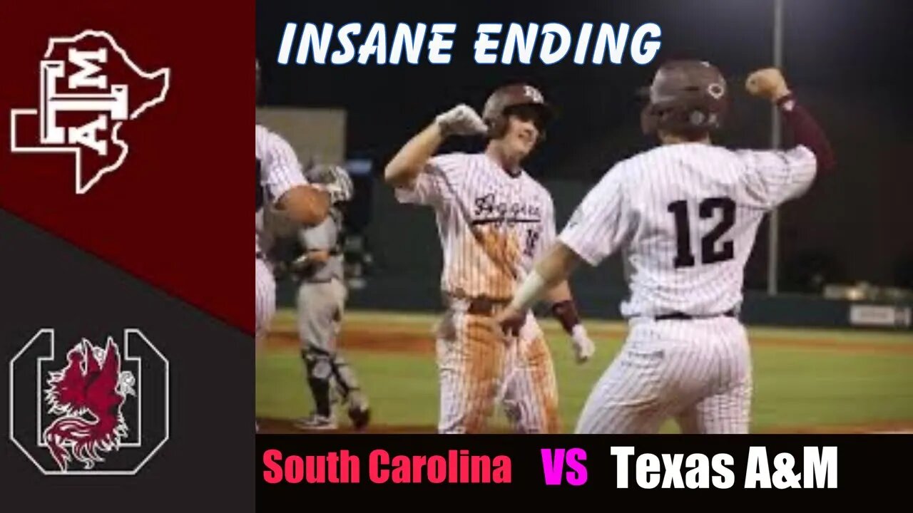 South Carolina vs #13 Texas A&M Highlights (INSANE GAME!) | 2022 College Baseball Highlights