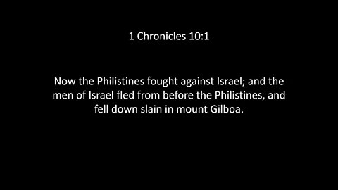 1st Chronicles Chapter 10