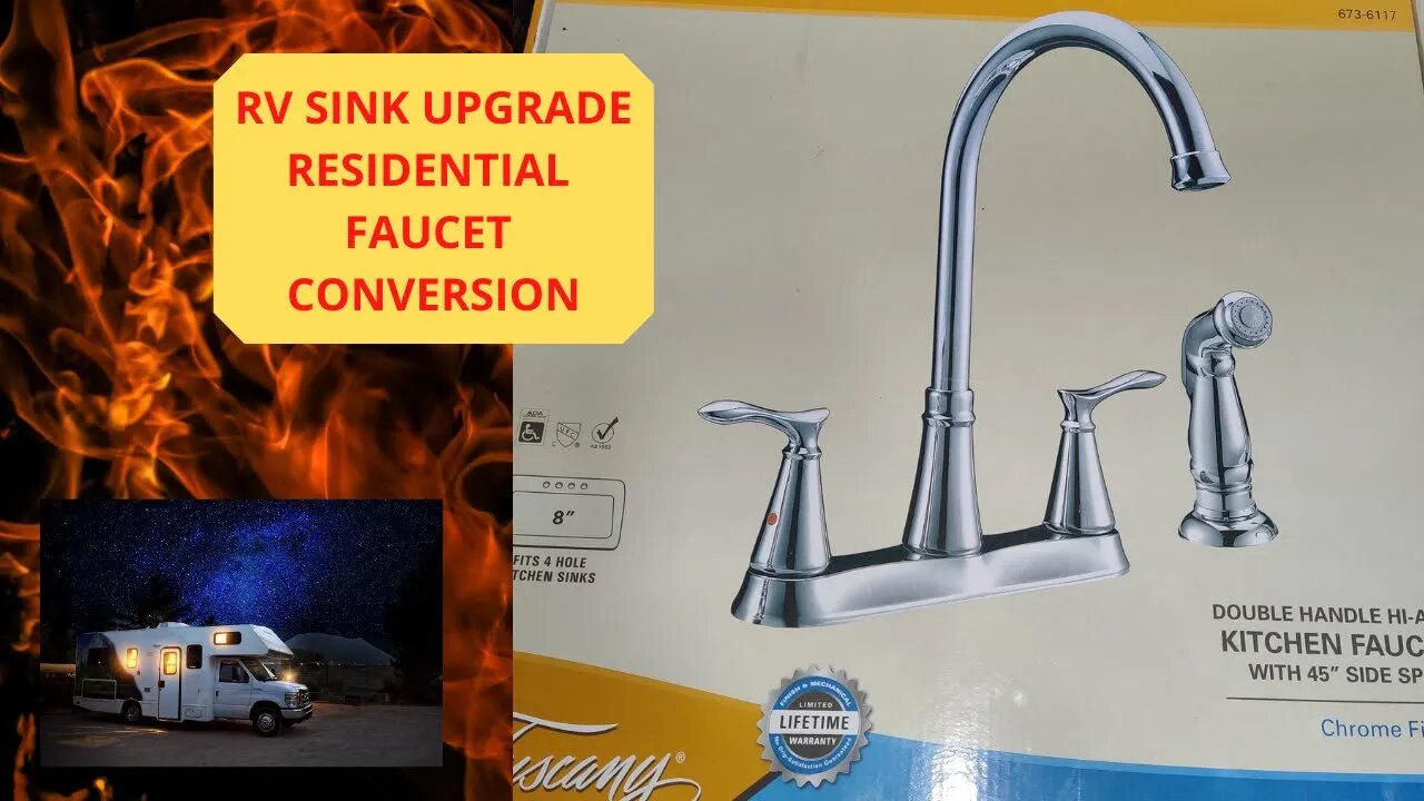 Installing a RV Kitchen Faucet Replacement!