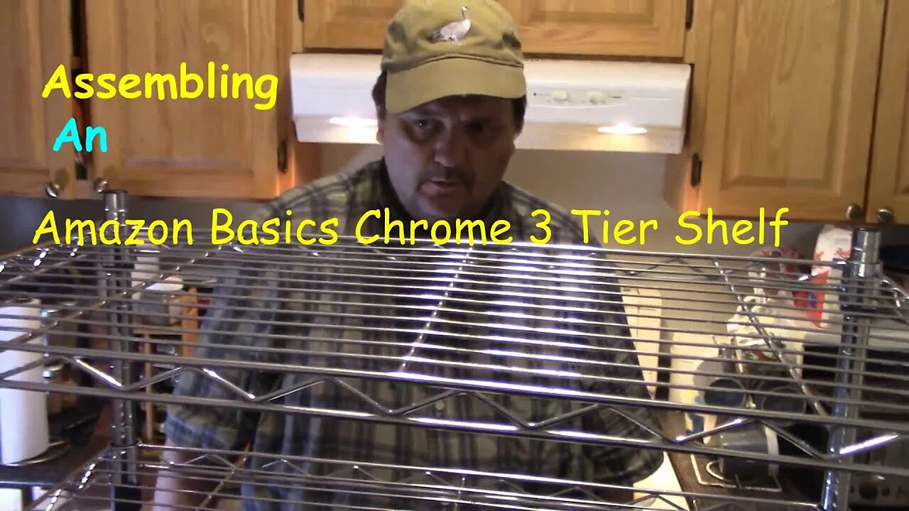 Assembling An Amazon Basics Chrome 3 Tier Shelf