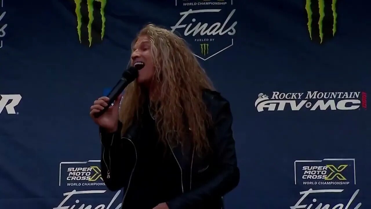 MITCH MALLOY NATIONAL ANTHEM LA COLISEUM 9 23 23 @supermotocross World Championship Finals.