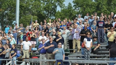 Watch College Football Fans, Players Sing National Anthem When PA System Malfunctions