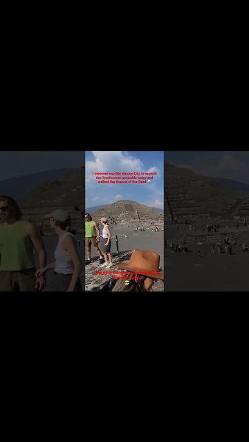 I walked the Avenue of the Dead barefoot 💀https://en.m.wikipedia.org/wiki/Teotihuacan