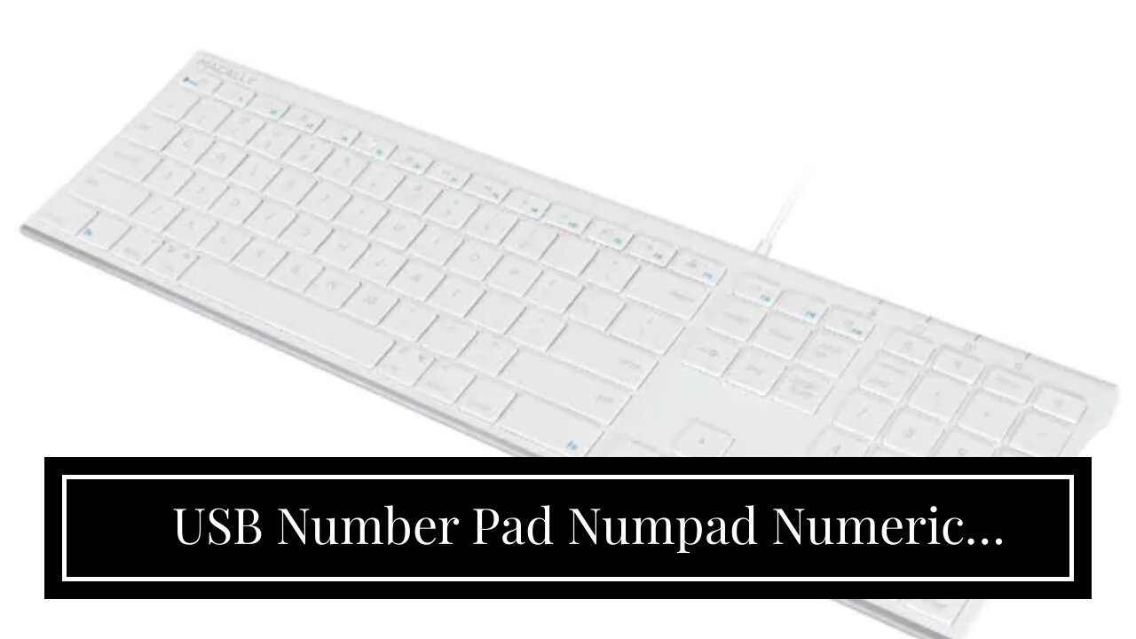 USB Number Pad Numpad Numeric Keypad 18 Key Number Keypad Mini Keyboard for Laptop PC Computer...