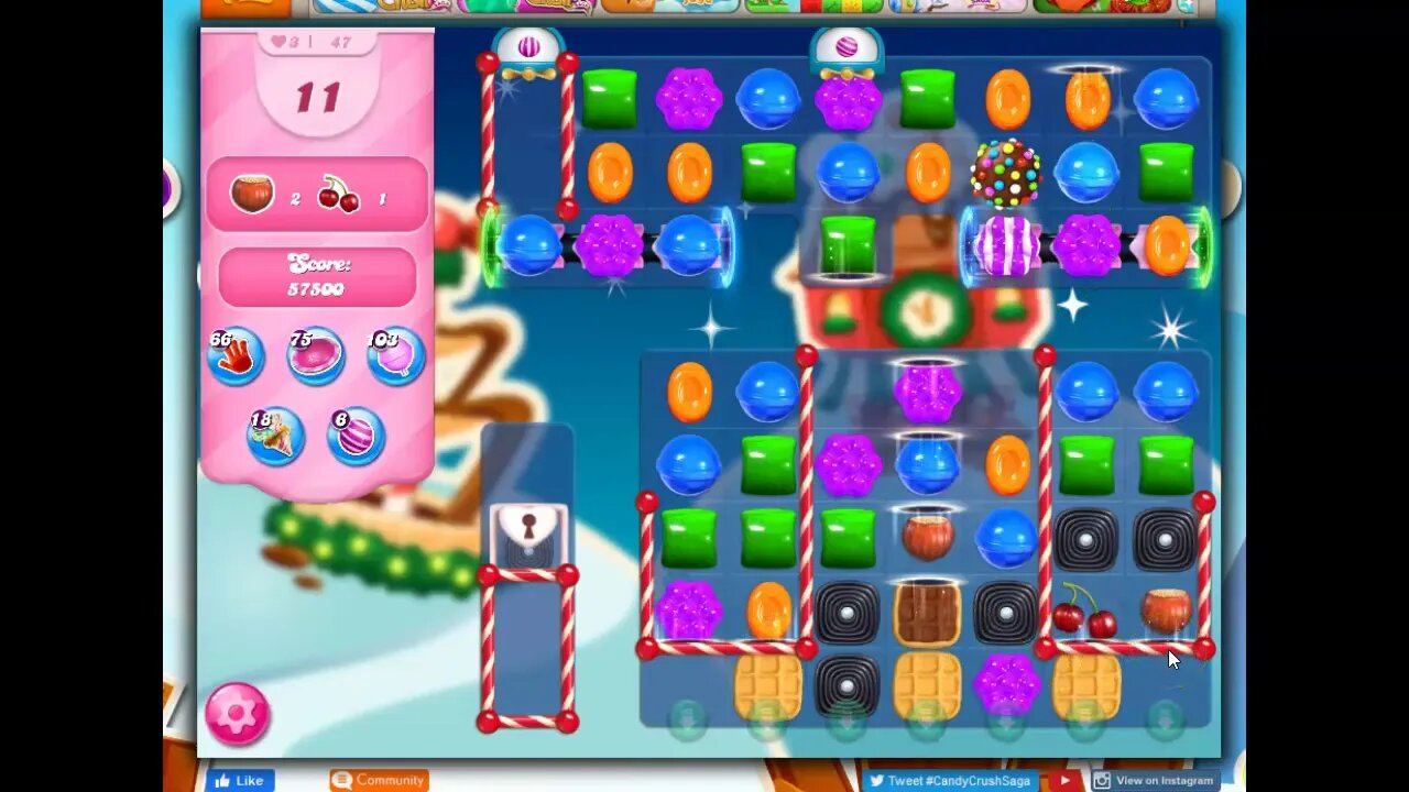 Winter Festival Level 47 Audio Talkthrough for Candy Crush