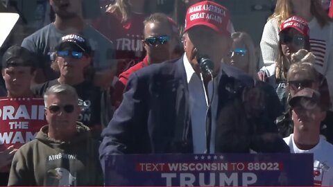 LIVE ~ President Donald J. Trump travels to a Rally in Mosinee, WI ~ September 7 2024
