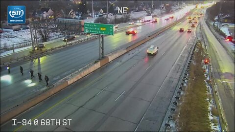 WB I-94 at 68th closed due to shots fired investigation