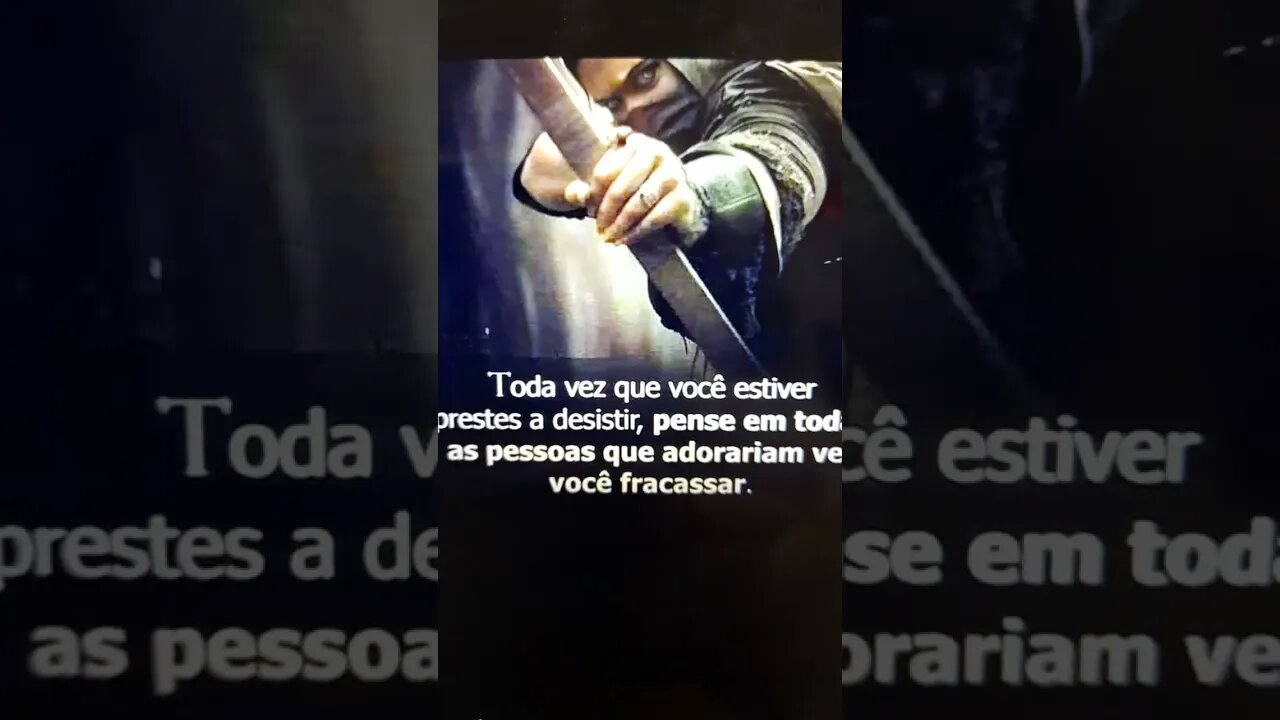 Pense antes de desistir