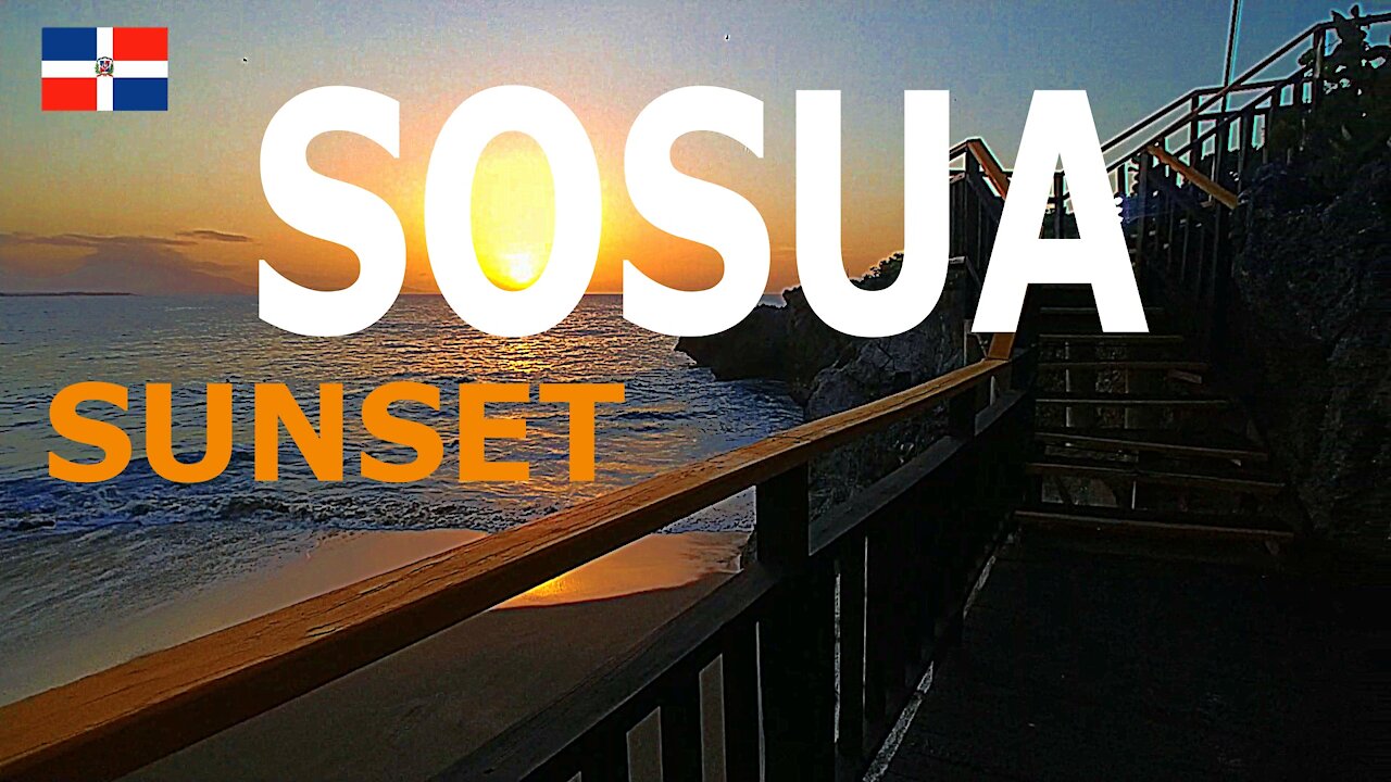 A sunset at the beach