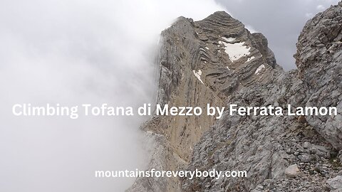 Climbing Tofana di Mezzo by Ferrata Lamon