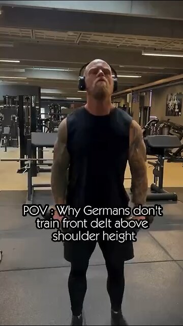 Why Germans don’t train above shoulder height