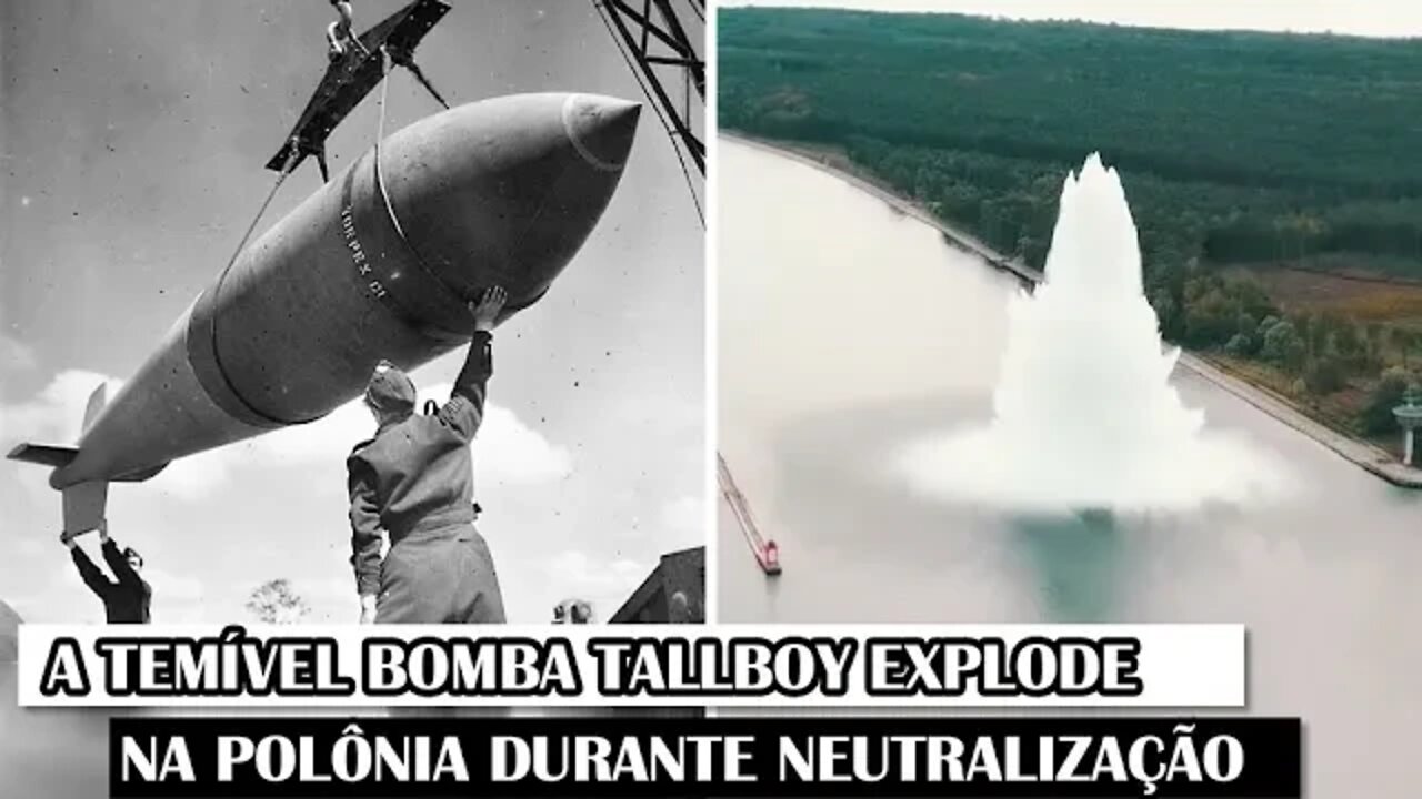A Temível Bomba Tallboy Explode Na Polônia Durante Neutralização