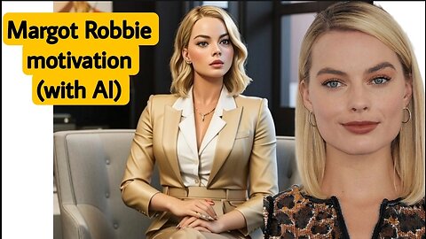 Motivational words of Margot Robbie by artificial intelligence