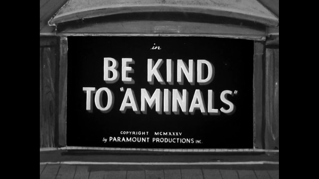 Popeye The Sailor - Be Kind To Animals (1935)