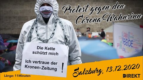 Reportage: Demo gegen die Corona-Maßnahmen in Salzburg