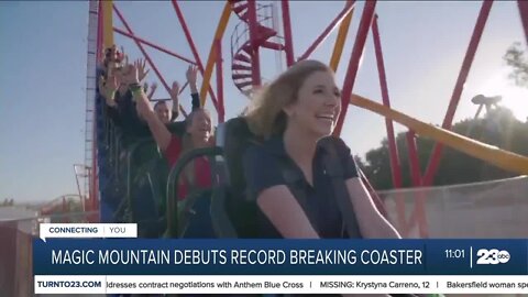 23ABC's Kallyn Hobmann gets first look at new Magic Mountain rollercoaster