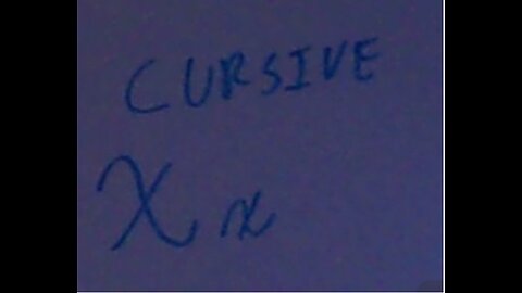 Cursive Letter X