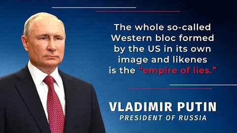 Putin's 'The Empire of Lies' statement proven 100% True!