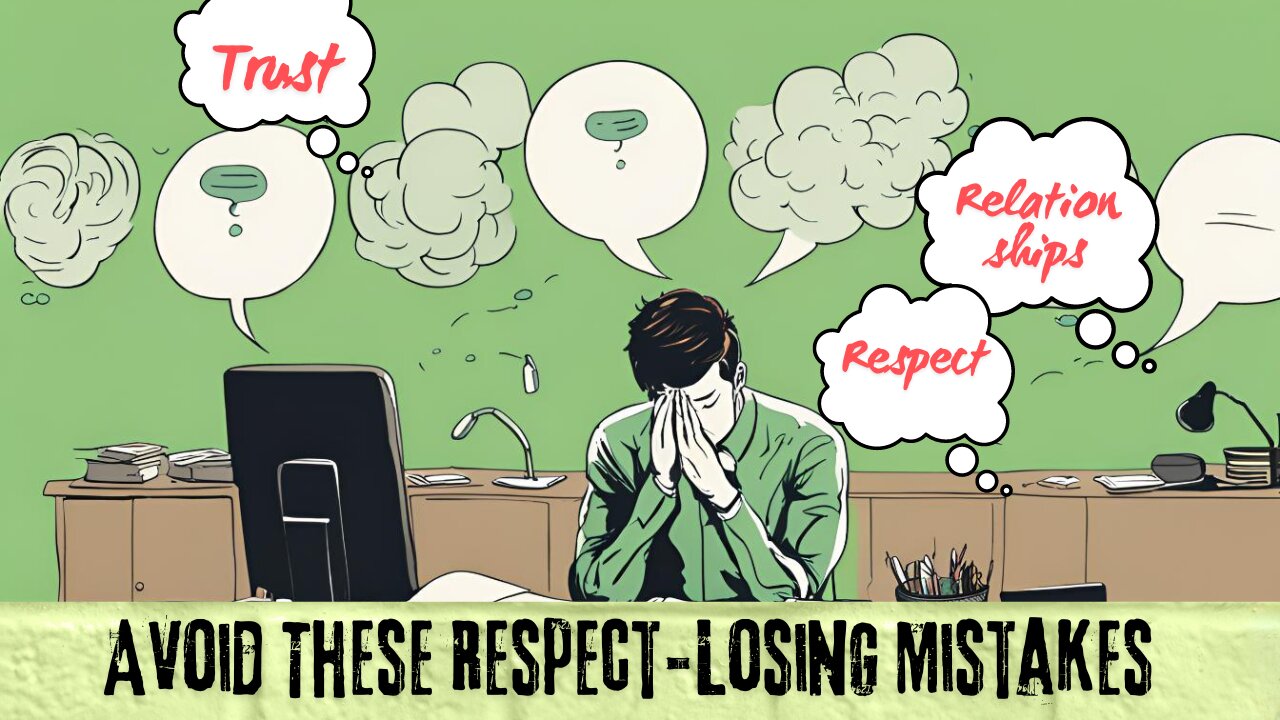 Five Mistakes That Make Others Lose Respect for You