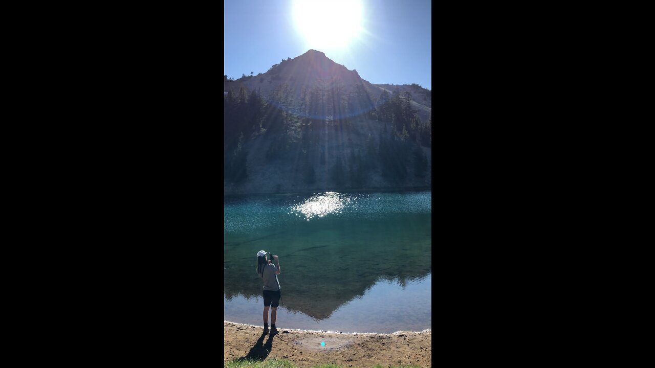 Beautiful alpine lake in Nor-Cal