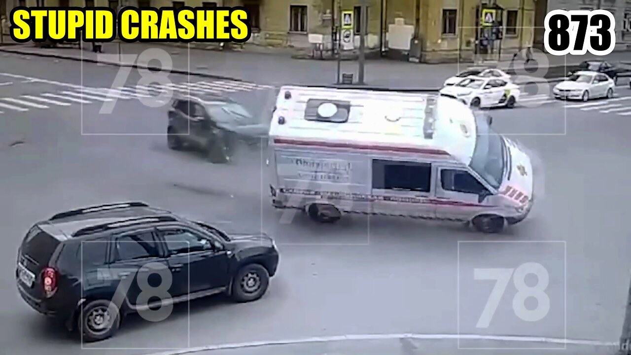 Stupid crashes 873 April 2024 car crash compilation