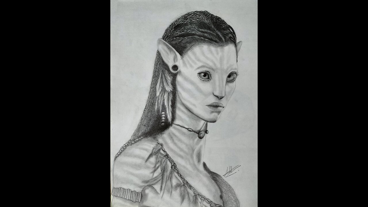 Avatar movie sketch.