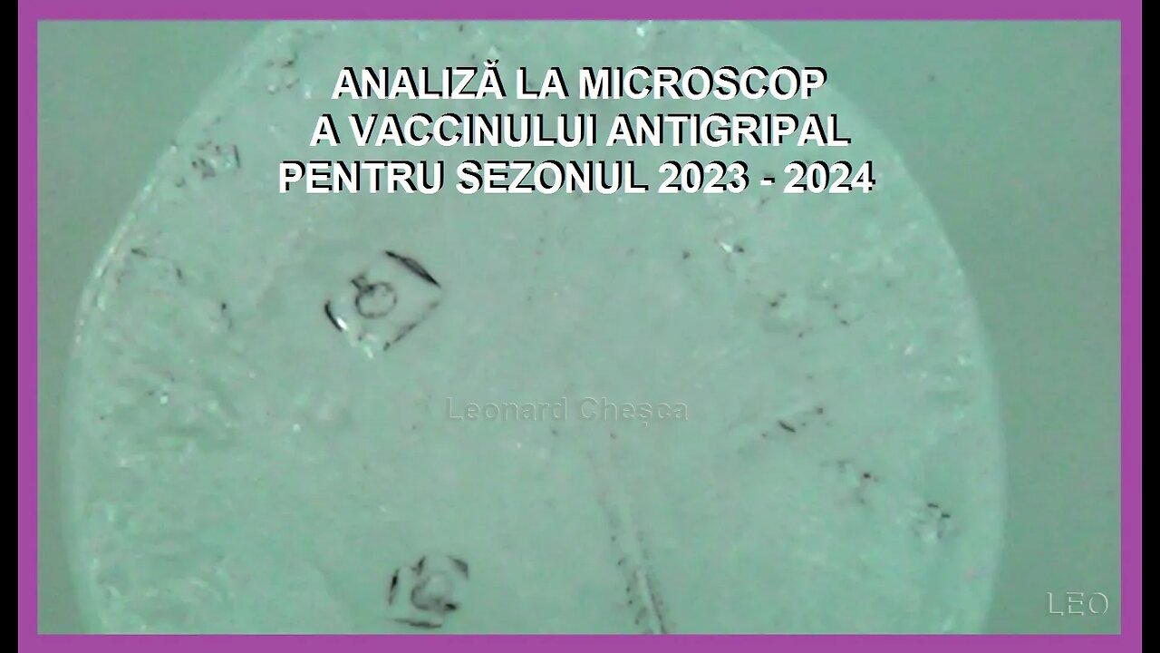 ANALIZA LA MICROSCOP A VACCINULUI ANTIGRIPAL "CLASIC"