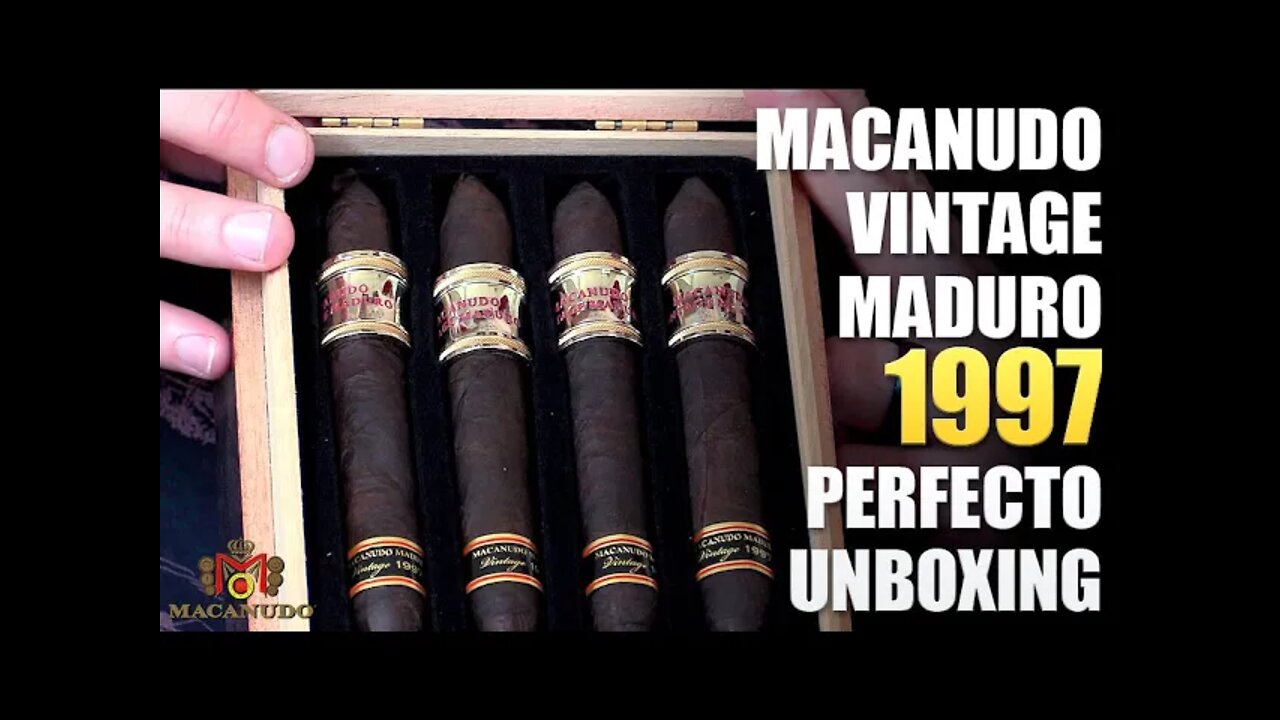 Macanudo Vintage Maduro 1997 Perfecto Unboxing