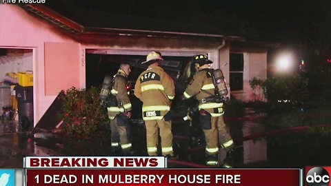 One dead in house fire in Mulberry early Monday