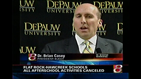 February 21, 2008 - Brian W. Casey Named DePauw University President (WISH Report)