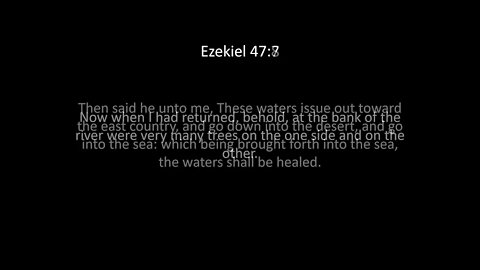 Ezekiel Chapter 47