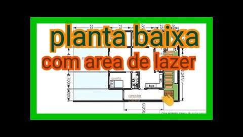 planta baixa com modelo em 3d