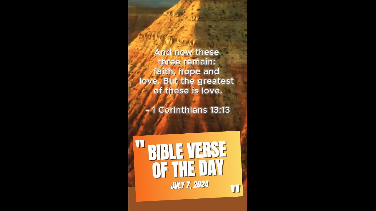 Bible Verse of the Day: July 7, 2024